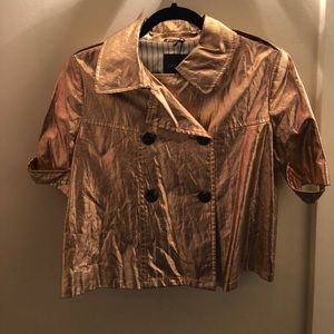 Gryphon Metallic Cropped Jacket